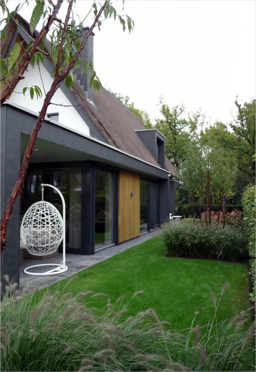 Veranda eigentijds landelijk huis